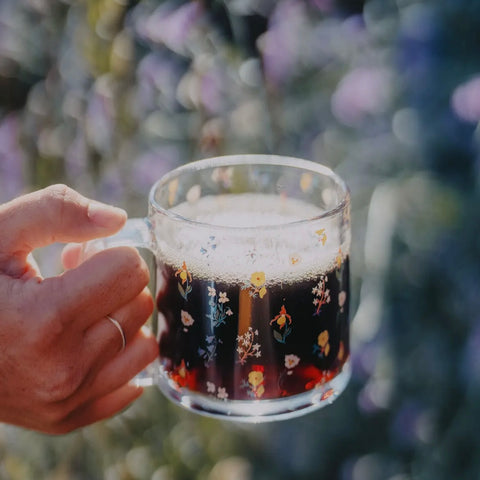 Wildflower Glass Mug