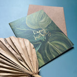 Green Leaves Birthday Card