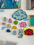 Blue Cutout Cloud-original artwork by Dan Duffy