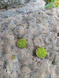 Mossy Hoop Earrings Nature's Jewelry Botanical Garden
