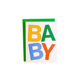 Baby block letters - greeting card