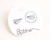 Paper Airplane Stud Earrings