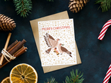 Turtle Doves Christmas Card - Holiday Greeting Card