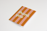 Orange Stripe Thank You Card