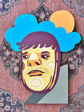 “Face with Blue Cloud” original artwork by Dan Duffy