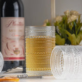 Clear Hobnail Drinking Glasses