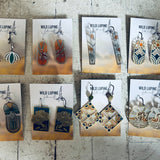 Solstice // stained glass resin earrings