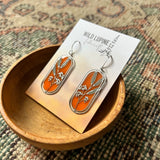 Allium // Stained Glass Resin Earrings