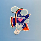 Eyes Forward Heart Open Large Sticker