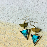 Dear Darlington Blue Flame Earrings