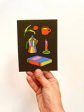 Card - colorblock still life