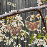 Crown // stained glass resin earrings