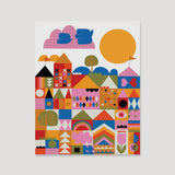 Happy Town Art Print