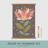 Mystic Flower Meditative Art Paint By Number Kit