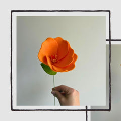 Felt Hibiscus Flower
