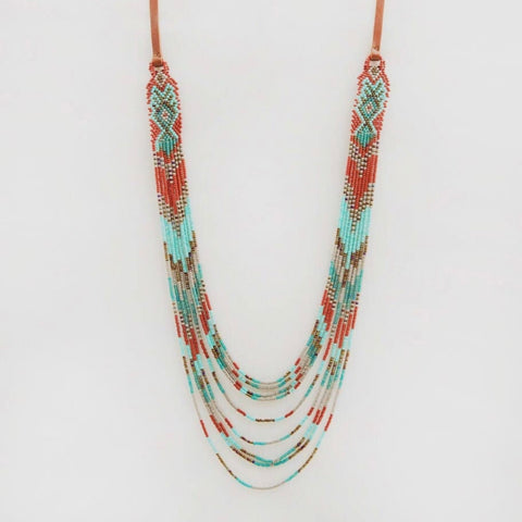 Mayan Loom Multi Strand Necklace