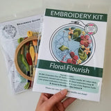 Floral Flourish Embroidery Kit