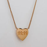 “11:11” Engraved Heart Necklace