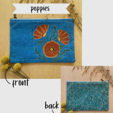 Poppies Zipper Pouch