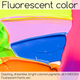 MEEDEN Fluorescent Acrylic Paint Set, Heavy Body Neon Acrylic Paint Tubes, 6 Colors 0.74 oz/22 ml, Glow in the Dark Acrylic Paints, Non Toxic Art Craft Paints for Artists Adults Beginners