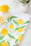 Lemon Grove Tea Towel - Garden Kitchen Tea Towel Decor