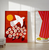 Art Print - Red Dove