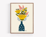 Be Deeply Rooted - floral illustration print