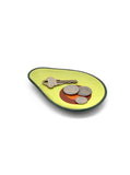 Ceramic Trinket & Jewelry Tray / Dish - Avocado Half