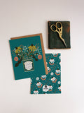 Birthday Flower Tin Greeting Card