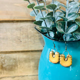 Scalloped Ceramic Earrings