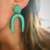 Arc Enamel Earrings