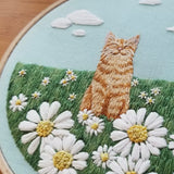 Happy Cat Embroidery Kit