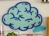 Blue Cutout Cloud-original artwork by Dan Duffy