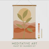 Desert Sunset  Meditative Art Paint By Number Kit