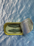 Tinned Fish Candle - Soy Wax Green Tea & Lemongrass 