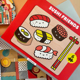 Sushi Friends: Wooden Tray Puzzle