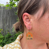 Haze // Stained Glass Resin Earrings