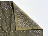 Scrolling Floral Illustrated Cotton Bandana