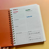 Blue Floral Undated Planner