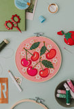 Cherries Rikrack Embroidery Kits