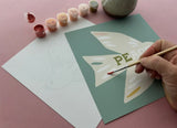 Peace Birds Meditative Art Paint By Number Kit