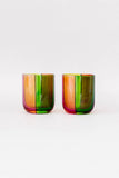 Low Ball Glasses, Colorblock