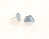 Cloud / Rain Earrings