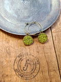Mossy Hoop Earrings Nature's Jewelry Botanical Garden