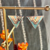 Inversion Stained Glass Resin Earrings