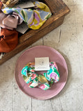 Colorful Cotton Spring Scrunchie | Ethically Made | Upcycled