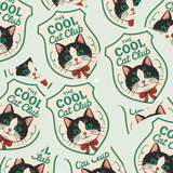 Cool Cat Club Sticker – Retro Cat Vinyl Sticker