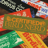 Certified Bird Nerd Bumper Sticker