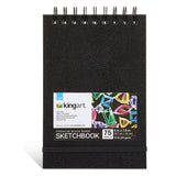 Black Paper DIY Small Sketchbook - 5” x 7.5” - 75 Sheets