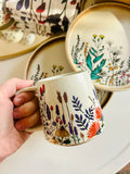 Floral Stoneware Mug